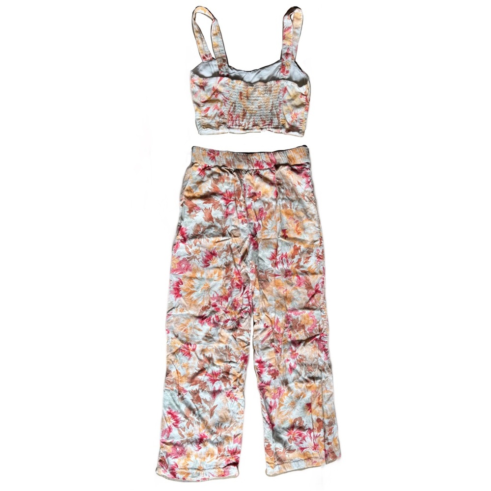 Abercrombie Floral Print Linen-Blend Matching Set - Picture 3 of 6